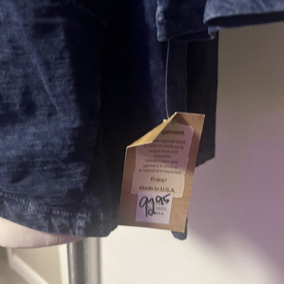 Women’s Blue Floral Blouse By Jess And Jane Asymmetrical Dolman Sleeve - Picture 4 of 14